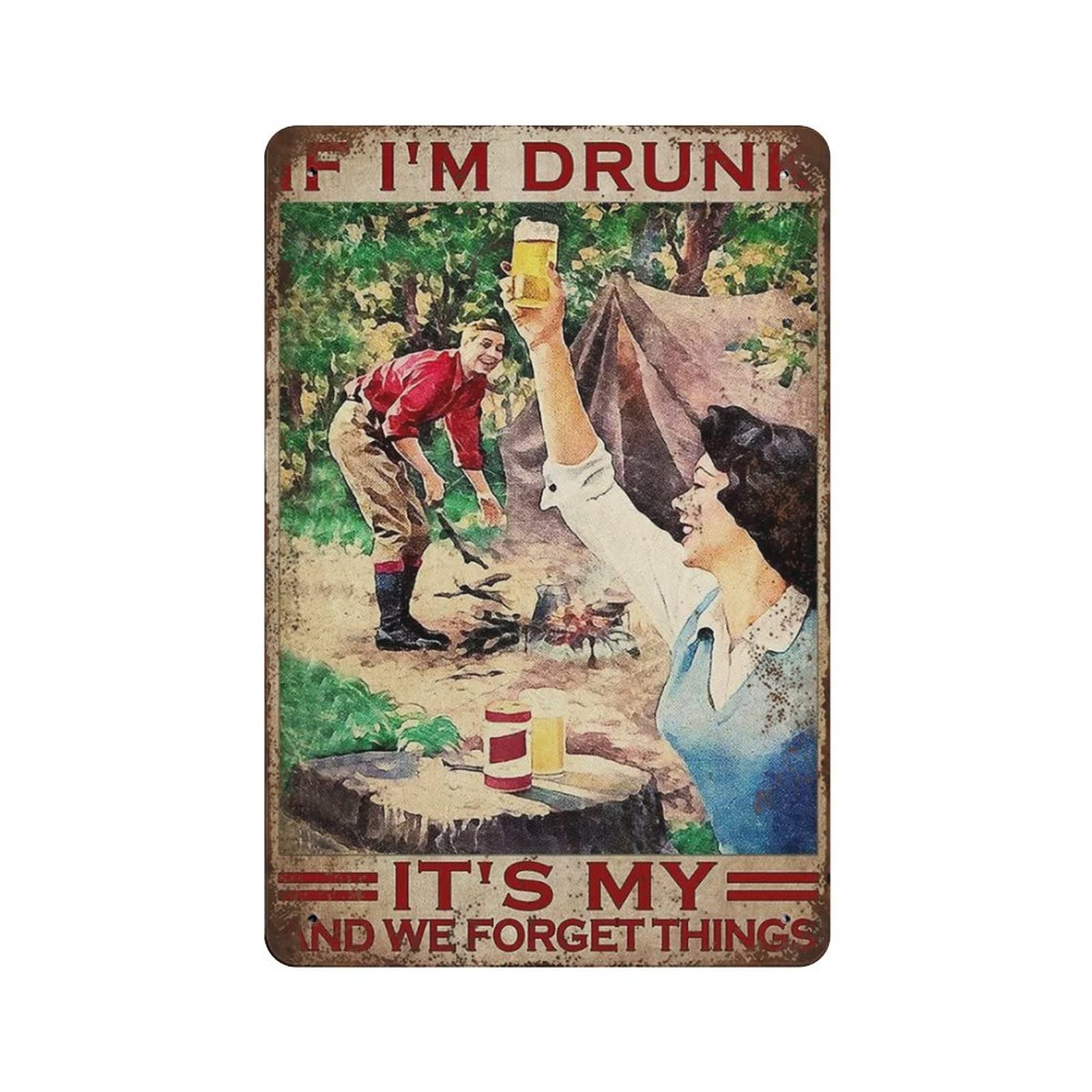 Vintage Things Collection - Papan Logam Koleksi yang Tebal dan