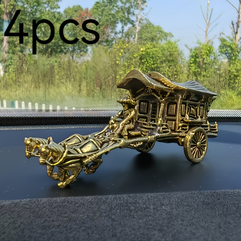 Vintage Things Collection - 1/4 buah ornamen kereta kuda ganda