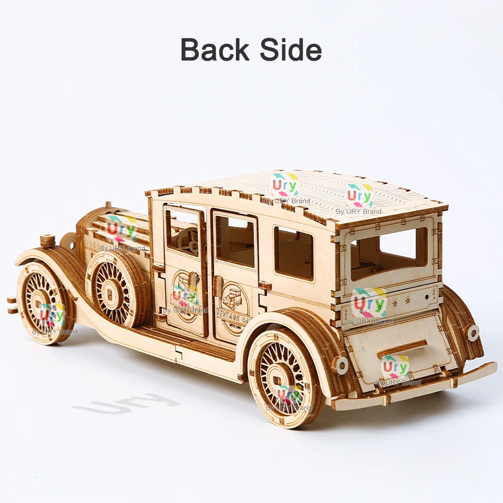 Ury Puzzle Kayu 3D Mobil Retro - Vintage Collectible Cars ulasan dan harga