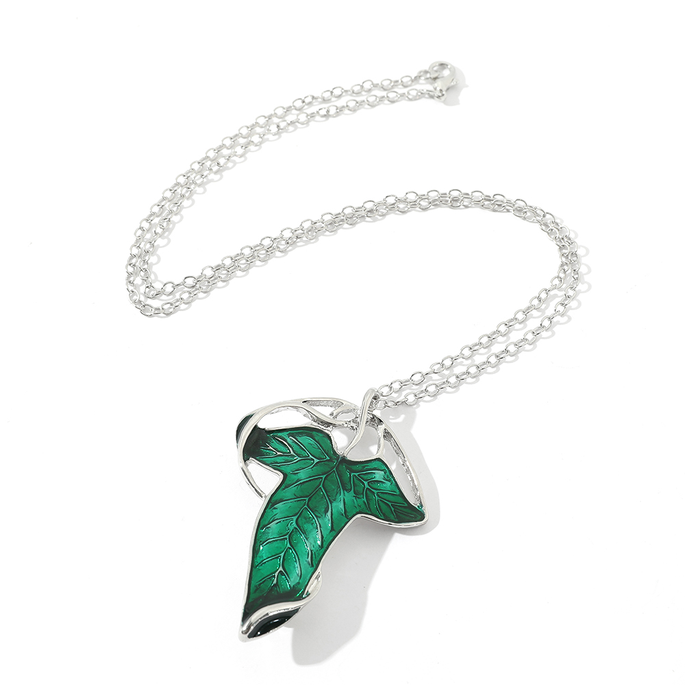 Kalung Liontin Daun Hijau Vint - Vintage Collector ulasan dan harga