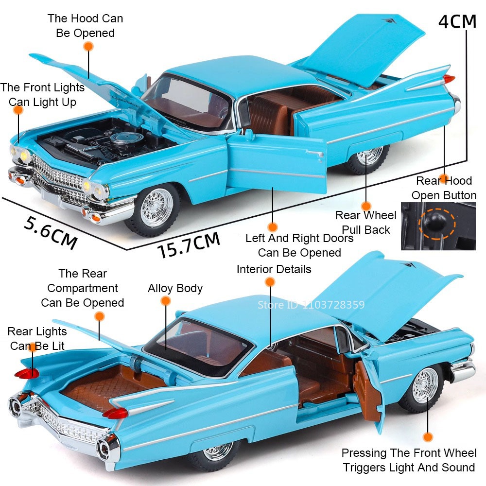 1:32 Eldorado Biarritz Charger - Vintage Collectible Toys ulasan dan harga